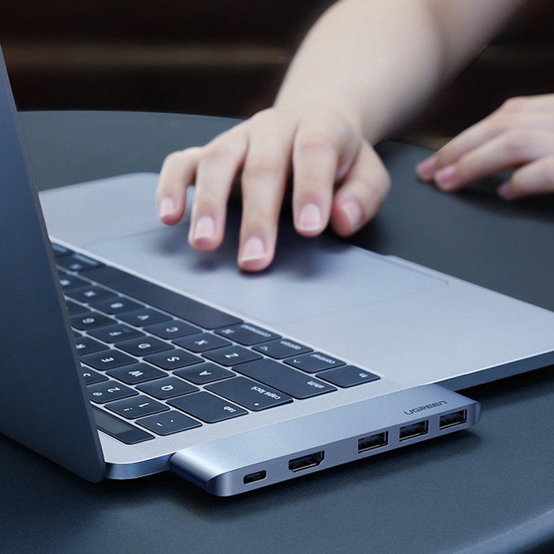 Bezpośrednia stacja dokująca typu C podłączana do adaptera Macbook Pro Laptop Usb 3.0 Hub 5 7 Multiport PD hdmi-compat-Apple