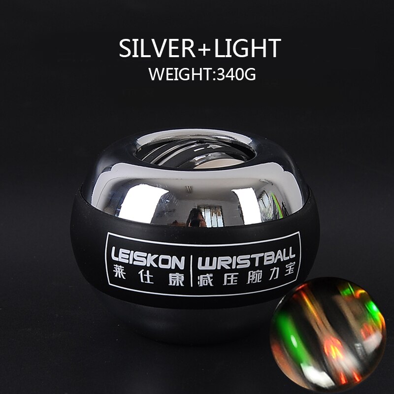 LED Gyroscopic Powerball Autostart Range Gyro Power Wrist Ball With Counter Arm Hand Muscle Force Trainer Fitness Equipment
