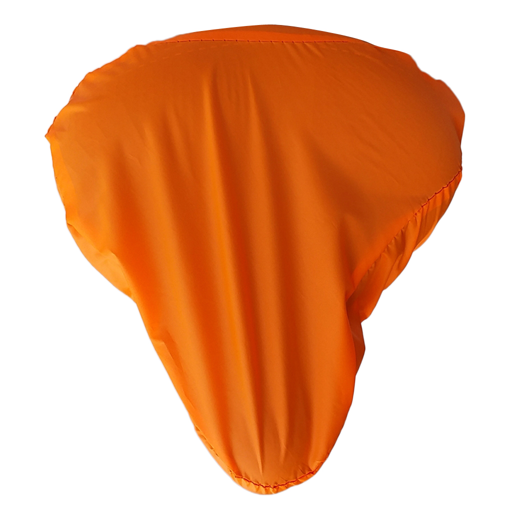 Draagbare Waterdichte Bike Seat Cover-Fietszadel Beschermende Regenhoes Dust Slip Shield Accessories3 Kleuren voor MTB Bike: Orange