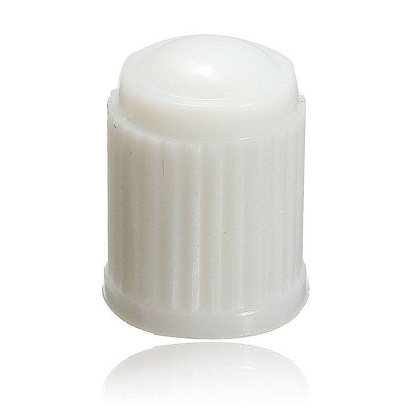 100 pièces en plastique bouchons de Valve bouchon de pneu couvercle de Valve pour voiture moto blanc