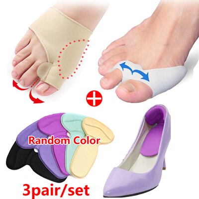 Ballen Schiene groß Zehe Korrektor Fuß Schmerzen Linderung Hallux Valgus Korrektur Pedikübetreffend Werkzeuge Kissen Pad Fußpflege Werkzeug: T-3Paar