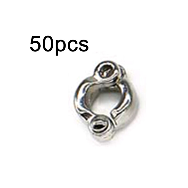 50 Pcs Alloy Dove Bands Bird Foot Ring Species Identify Training Rings Pet Bird: 6