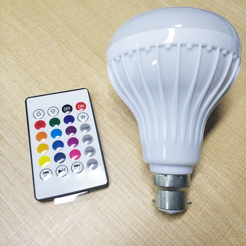 Slimme Lampen Voor Thuis Rgb Draadloze Lamp Bluetooth Speaker Lamp Muziek Dimbare Led Rgb Muziek Gloeilamp Licht: B22