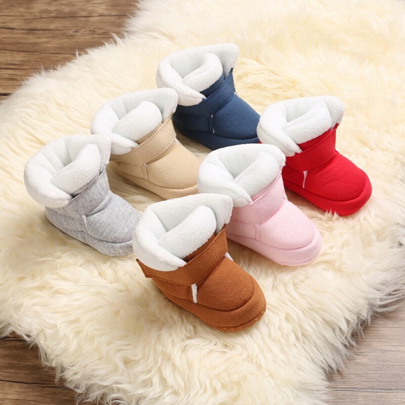 Hiver chaussures de démarrage chaudes Frist chaussures de marche hiver bébé filles chaussures chaussures à semelle souple