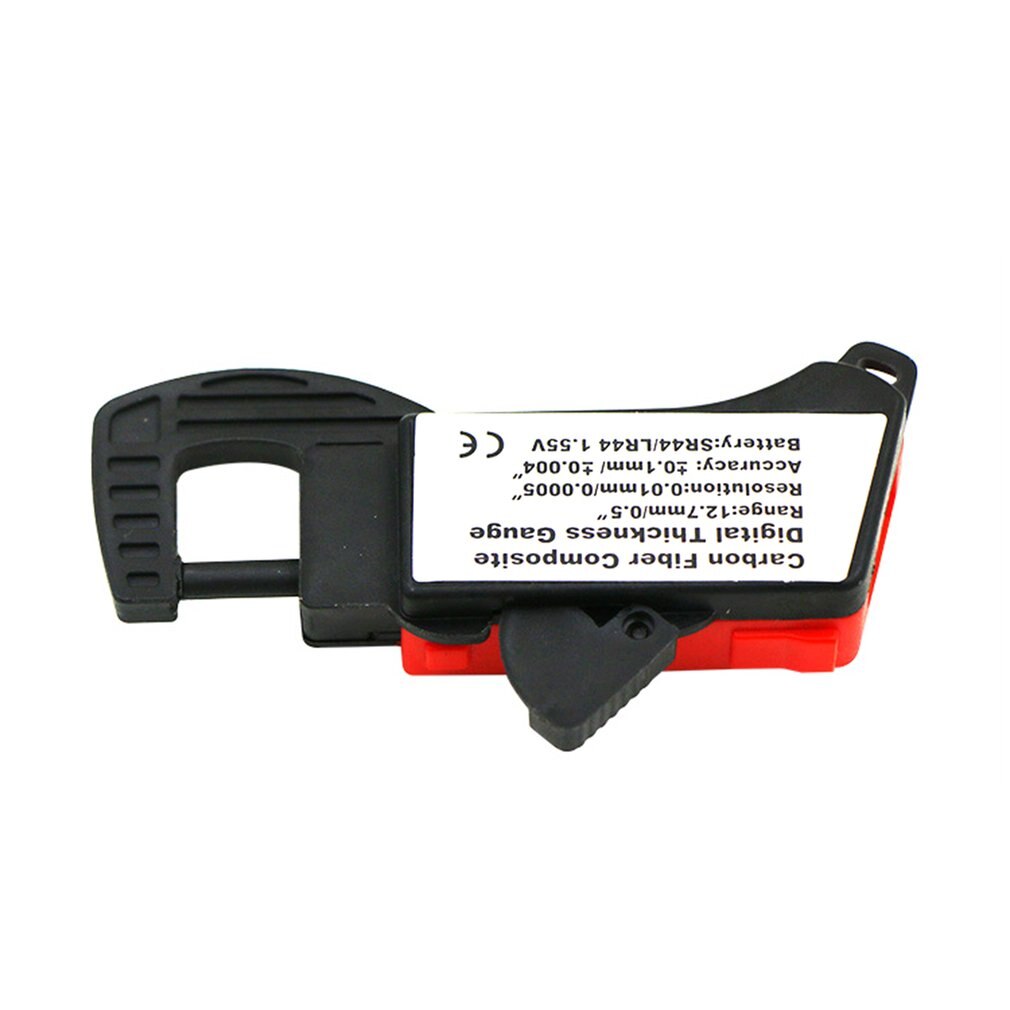 0-12.7mm Caliper Carbon Fiber Composites Digital Thickness Caliper Micrometer Gauge Blue/Red Measurement Tool