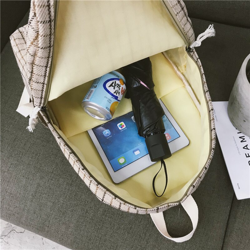 2 sztuk/zestaw Japonia styl kobiety plecak styl preppy zamsz plecaki dziewczyny szkolne torby plecak torba podróżna plecak o dużej pojemności