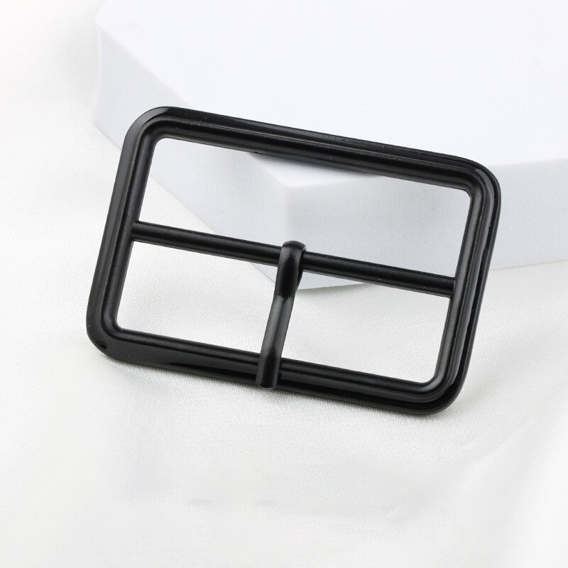 Hebilla de Metal en forma de I para cinturón de ropa, hebillas de ajuste de puño de cintura de abrigo de Color, traje, vestido decorativo, 2 unids/lote: Inside 5CM / 3