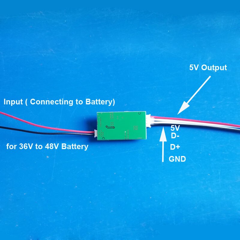 5V USB converter Module with Little size and high safety 36V or 48V li ion battery power converter for electric bike battery