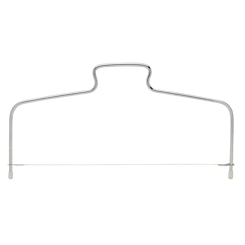 1PC Double Line Cake Cut Slicer Adjustable Stainless Steel Wire Cake Slicer Bread Divider Kitchen Accessories Cake Baking Tools: Pink