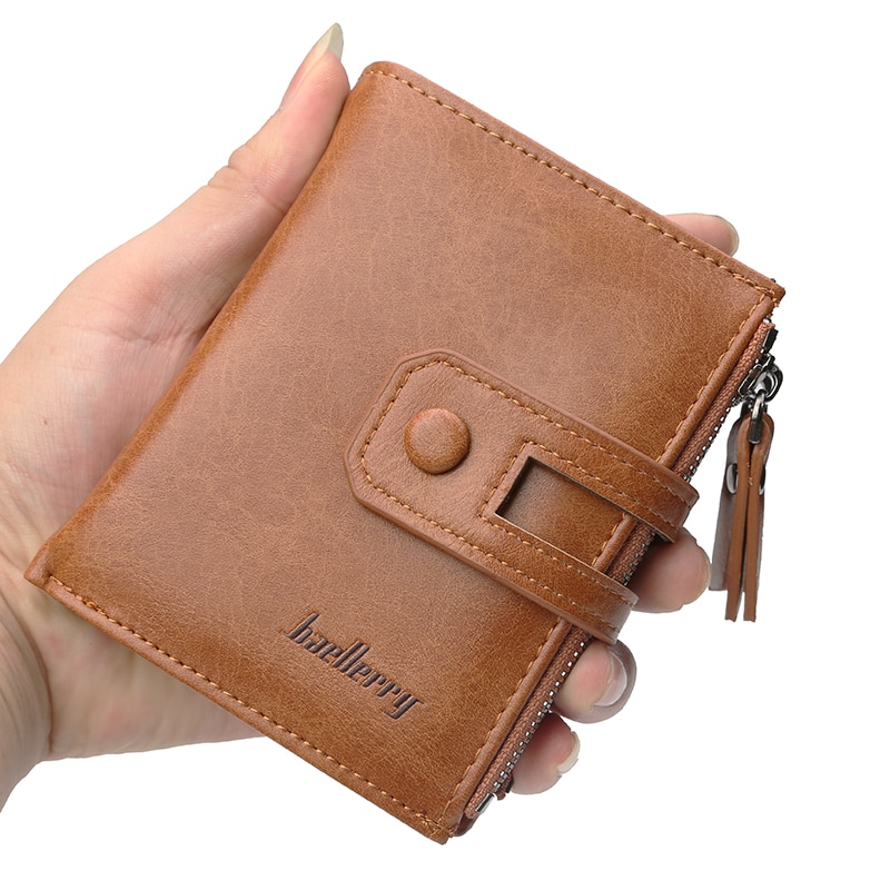 Baellerry Vintage hommes portefeuilles à deux volets petit portefeuille porte-cartes en cuir portefeuilles et sacs à main