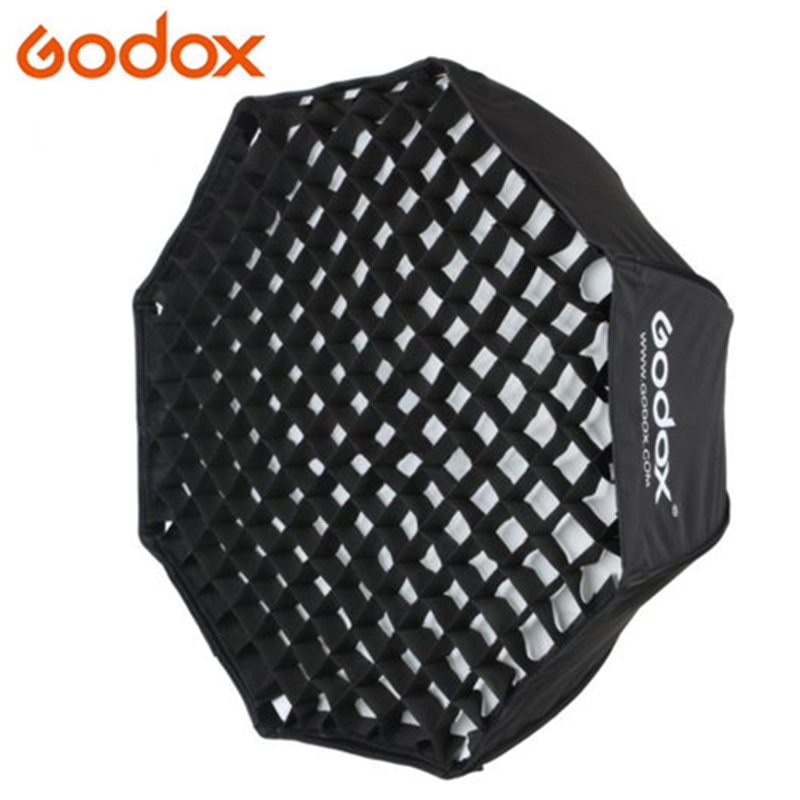 GODOX 80 cm/32 &quot;Draagbare Opvouwbare Octagon Umbrella Softbox Photo Studio Flash Speedlite Diffuser Reflector met Honeycomb Grid