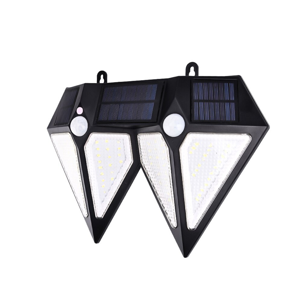 Dual Head Diamond Wall Light Security Garden Waterproof Solar Powered Yard Patio Energy Saving PIR Motion Sensor Decoration