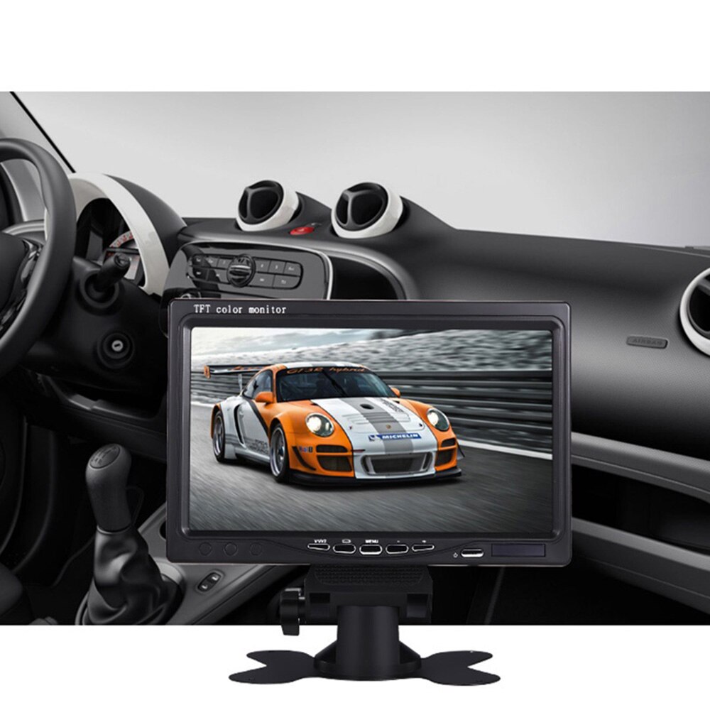 7 inch car Display AV car Display supports PAL / NTSC video input 800x480 car TV portable Display