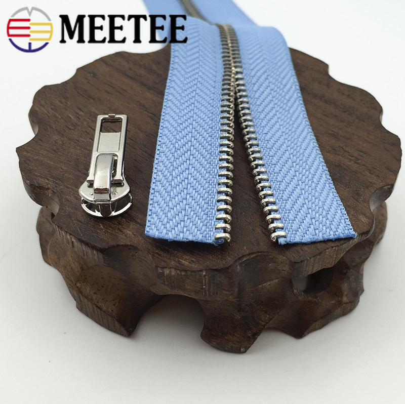 1 meter milieuvriendelijke 3#  metalen ritsen zonder schuif voor kleding portemonnee tas rits reparatiesets rugzak doe-het-zelf naai accessoires