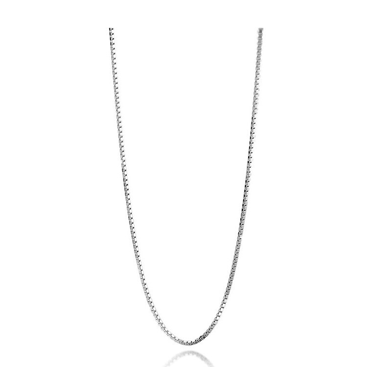 100% 925 Sterling Silber Grundlegende Choker Kette Für Frauen Box Chian Halskette Einstellbare 40cm, 45cm Fit Anhänger Charme Perlen Schmuck