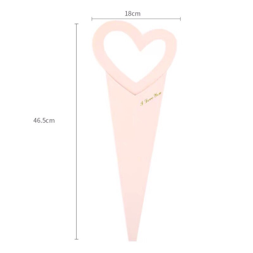 Flower Packing Box Love Portable Rose Arrangement Box Paper Bags For Packaging Single Bunch Romantic Decorate Desktop