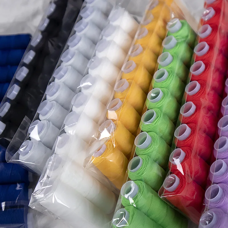 10Pcs Sewing Thread Hand Sewing String Spool for Embroidery and Sewing Machine DIY Embroidery Thread 200 Yards Each