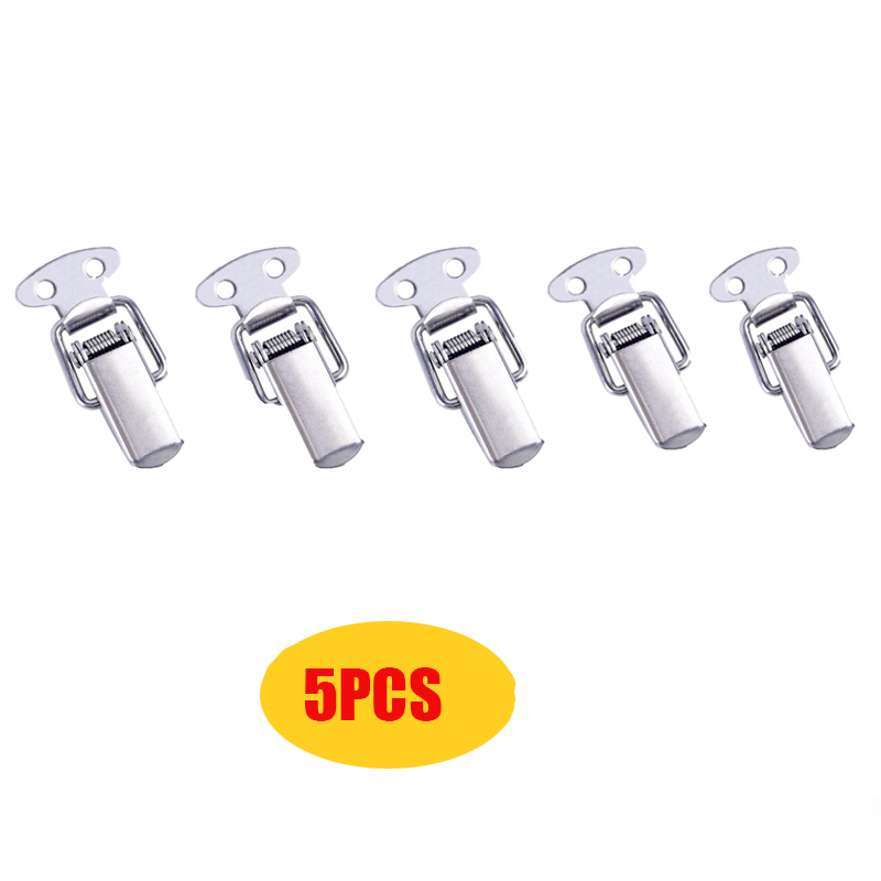 1/10PCS Mini Toggle Latches Spring Loaded Clamp Clip Box Latch Catch Toggle Tension Lock Lever Clasp Closures Crate Snap Lock: Gold