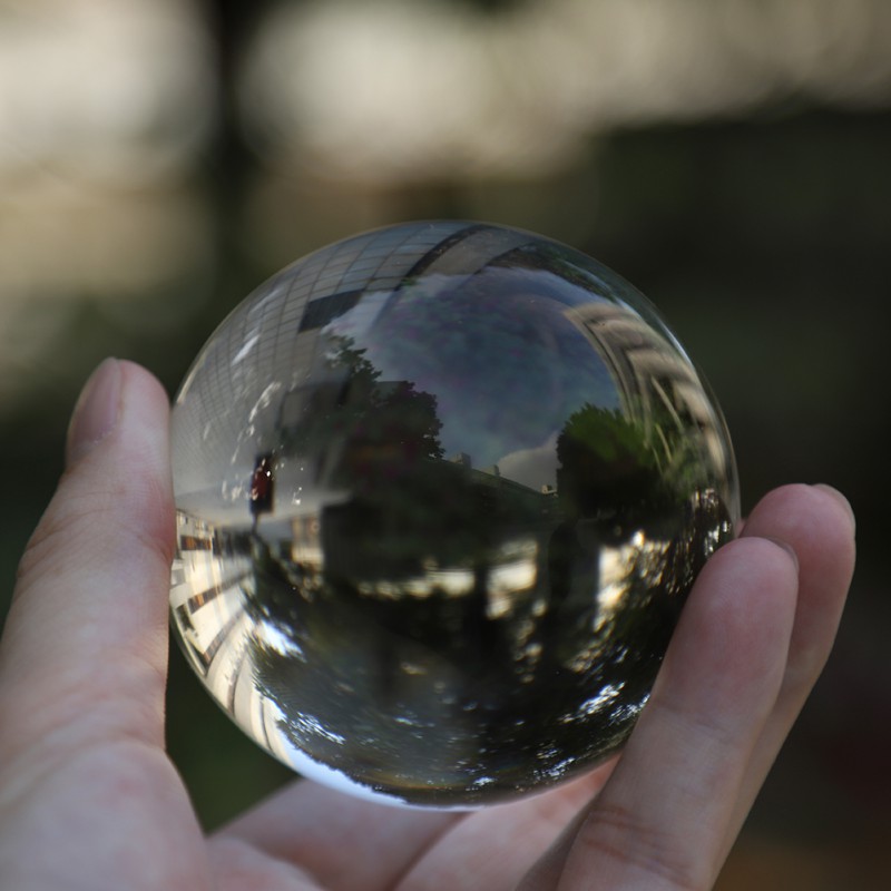 Boule de cristal, sphères réfléchissantes en verre optique K9 boule de cristal sphère décor boule de photographie, boule de jonglage de Contact clair
