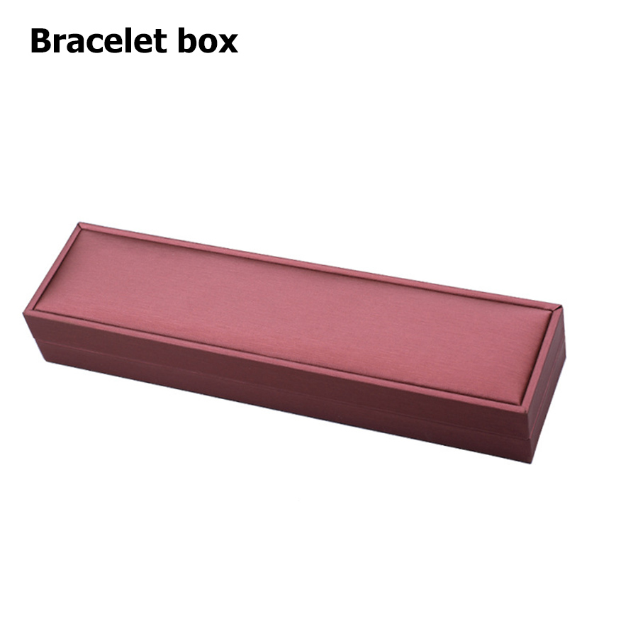 6 Styles Available PU Jewelry Box Suit for Necklace Ring Pendant Bracelet Makeup Table Jewelry Storage Box: Silver