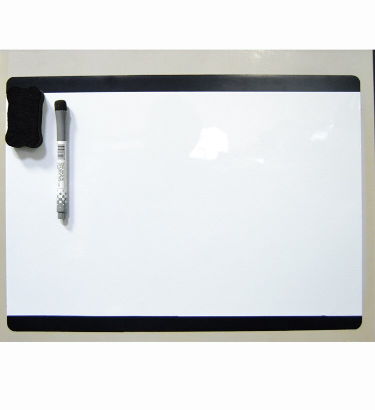 Rewritable mini fridge whiteboard sticker Note message board magnetic rounded A4 size
