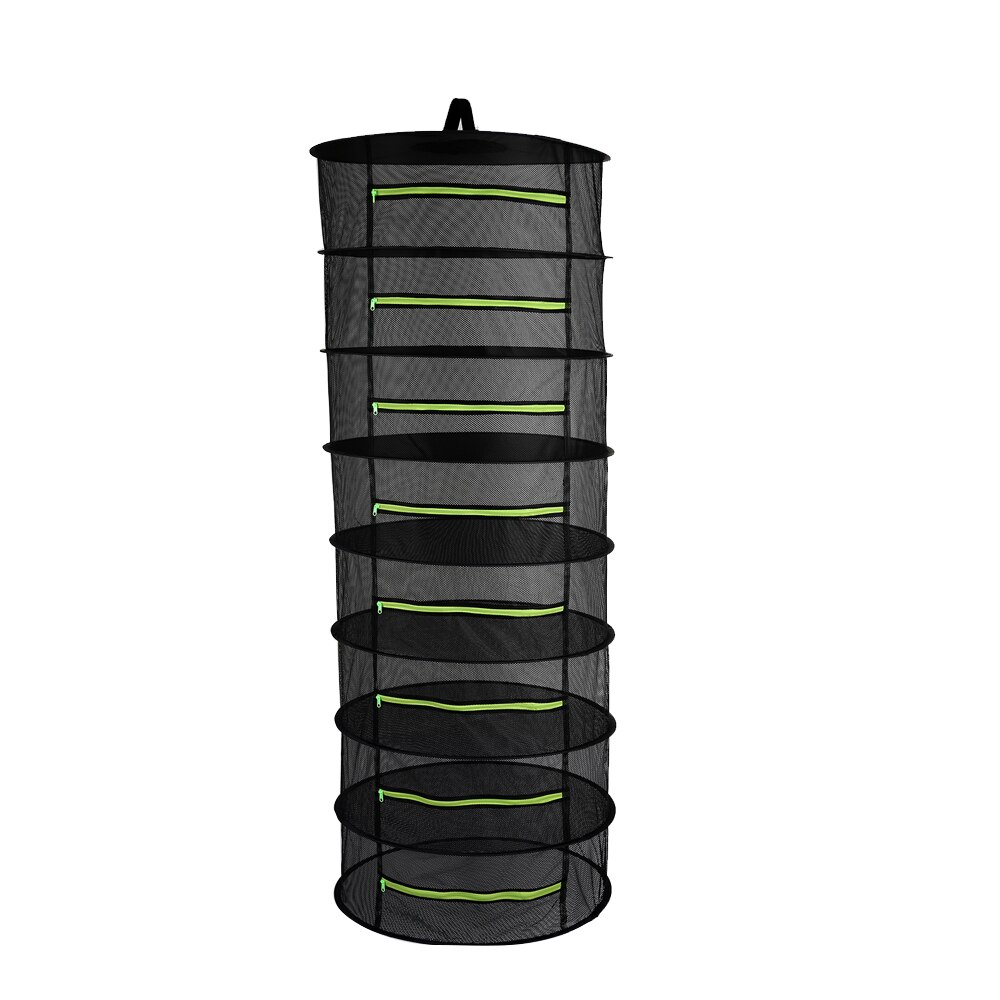 Herb Drying Net 6/8 Layers Foldable Fabric Drying Nets Herb Drying Rack Zipper Closure Drying Net For Herbs Buds Beans