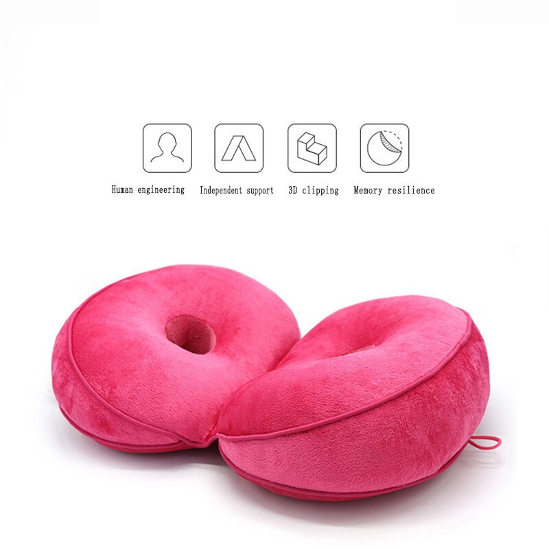 8 kleur Multifunctionele Dual Comfort Zitkussen Memory Foam van Hip Lift Zitkussen Mooie Butt Latex Zitkussen