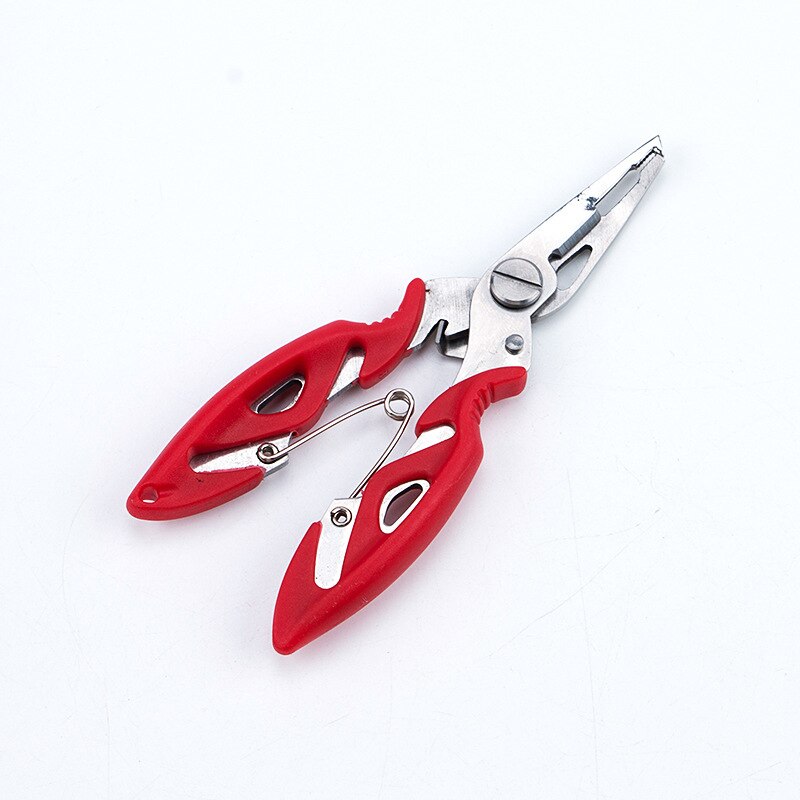 12Cm Multifunctionele Vissen Tang Schaar Line Cutter Hook Gereedschappen Vis Gebruik Tang Schaar 3 Kleuren Accessoires: Red