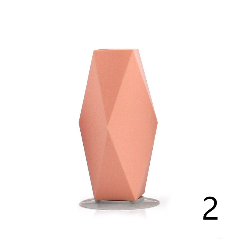 Vase en Gel de silice rétro, pâte Anti-chute, décoration Simple, ventouse Stable, pour la maison, le bureau, accessoires pour la maison: 2