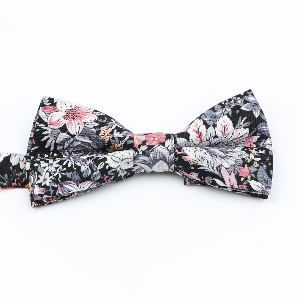 Nuevos pajaritas florales coloridas, corbatas de pajarita con estampado de algodón a la para niños, trajes de de boda para niños, corbatas de mariposa