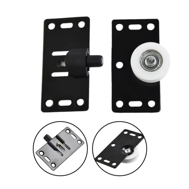 2 Sets Schuifkast Deur Roller, Garderobe Katrol, Kast Wielen, Schuifdeur Wiel, Dikker Meubellopers, Roller Hardware
