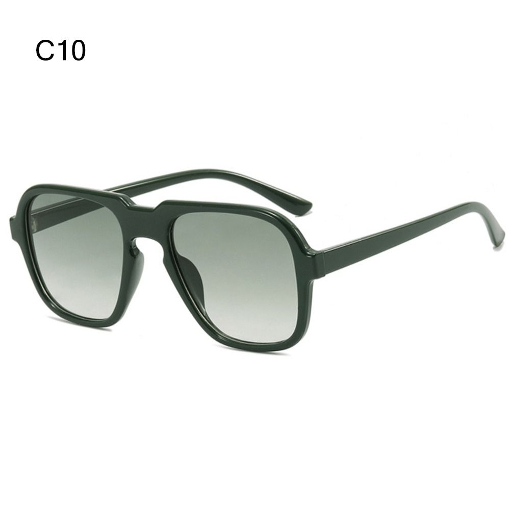 Gafas de sol Vintage para hombre y mujer, lentes de playa con gradiente de océano transparente, Retro, accesorio de verano: Gris