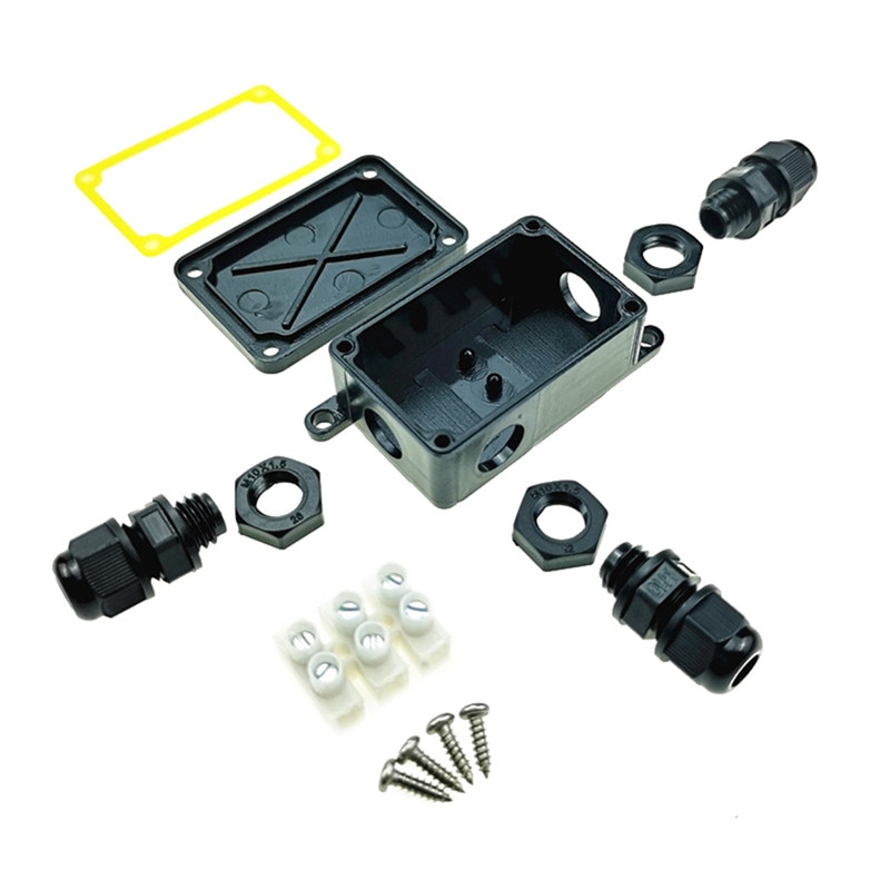 Boîte de jonction électrique, Mini boîte de jonction étanche en plastique pour câble extérieur