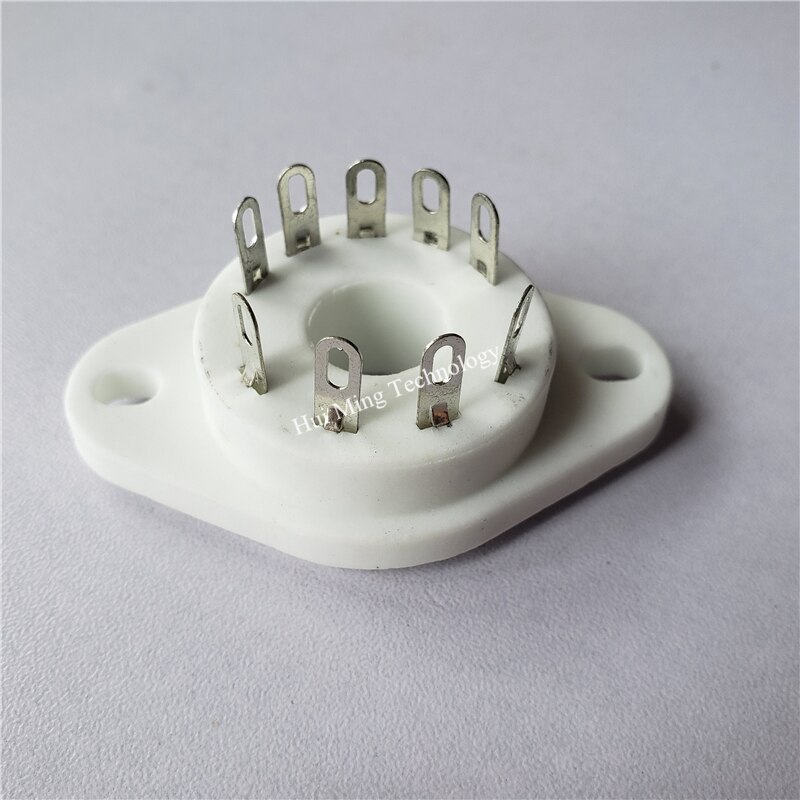 Ceramic tube socket 9 pin tube socket GZC9-P GZC9-P-G silver foot for RS1003 F3A F2A RF tube amplfier: GZC9-P 2pcs