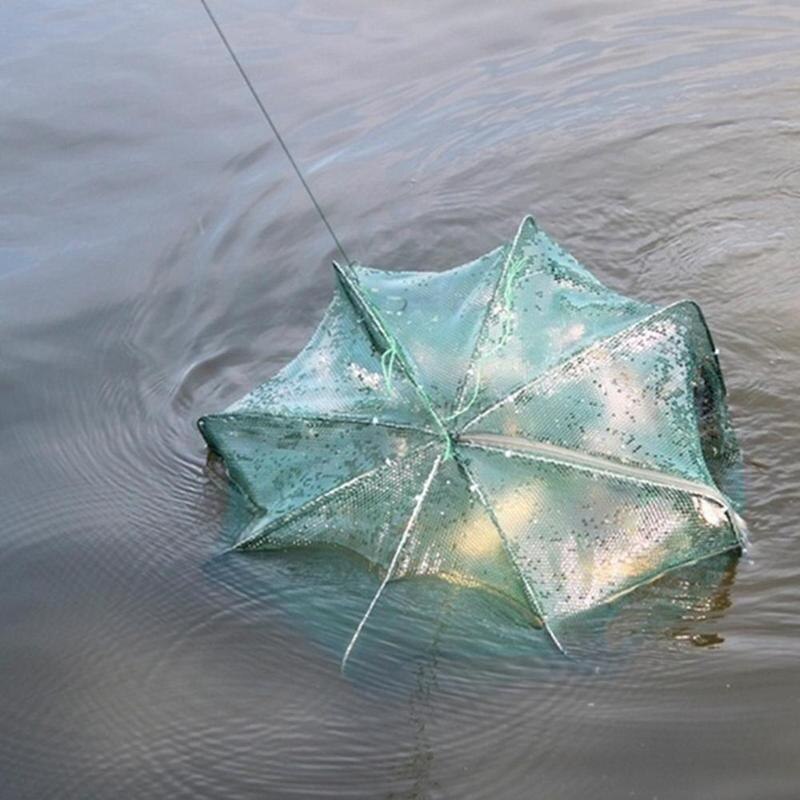 Folding Fishing Cage Net Moving Net Umbrella Cage Hanging Net Fishing Shrimp Net Crab Cage Hand Throw Net Fish Net Fishing
