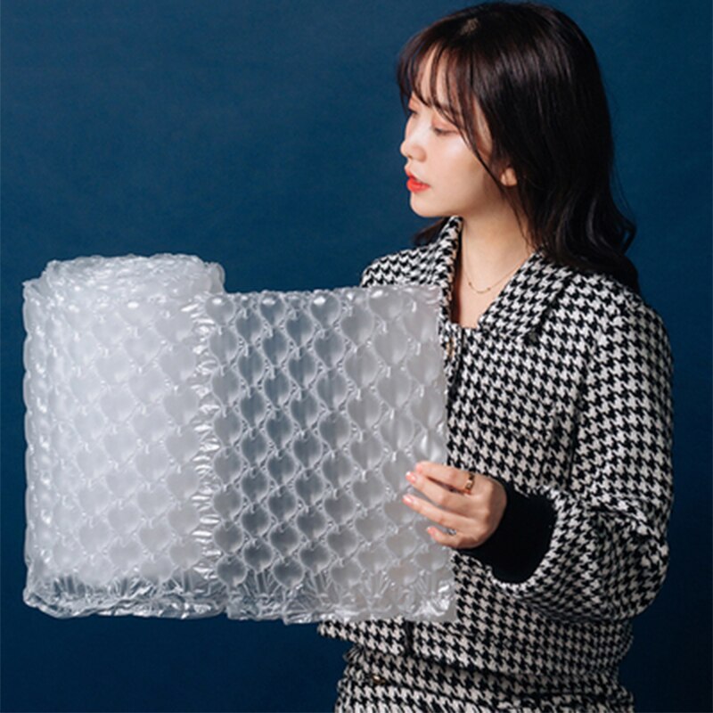 300m Buffer Air Cushion FiIm Gourd film Bubble Packaging Bags Film Packing Bubble flm Roll Wrap Shock-Proof Protective Filled