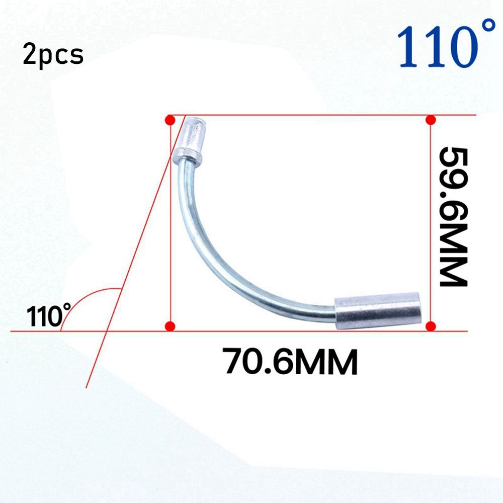 2sets MTB Mountain Bike V Brake Noodles Cable Guide Bend Tube Pipe Sleeves Protector Hose Brake Noodle and Boot Set Bicycle Part: Red