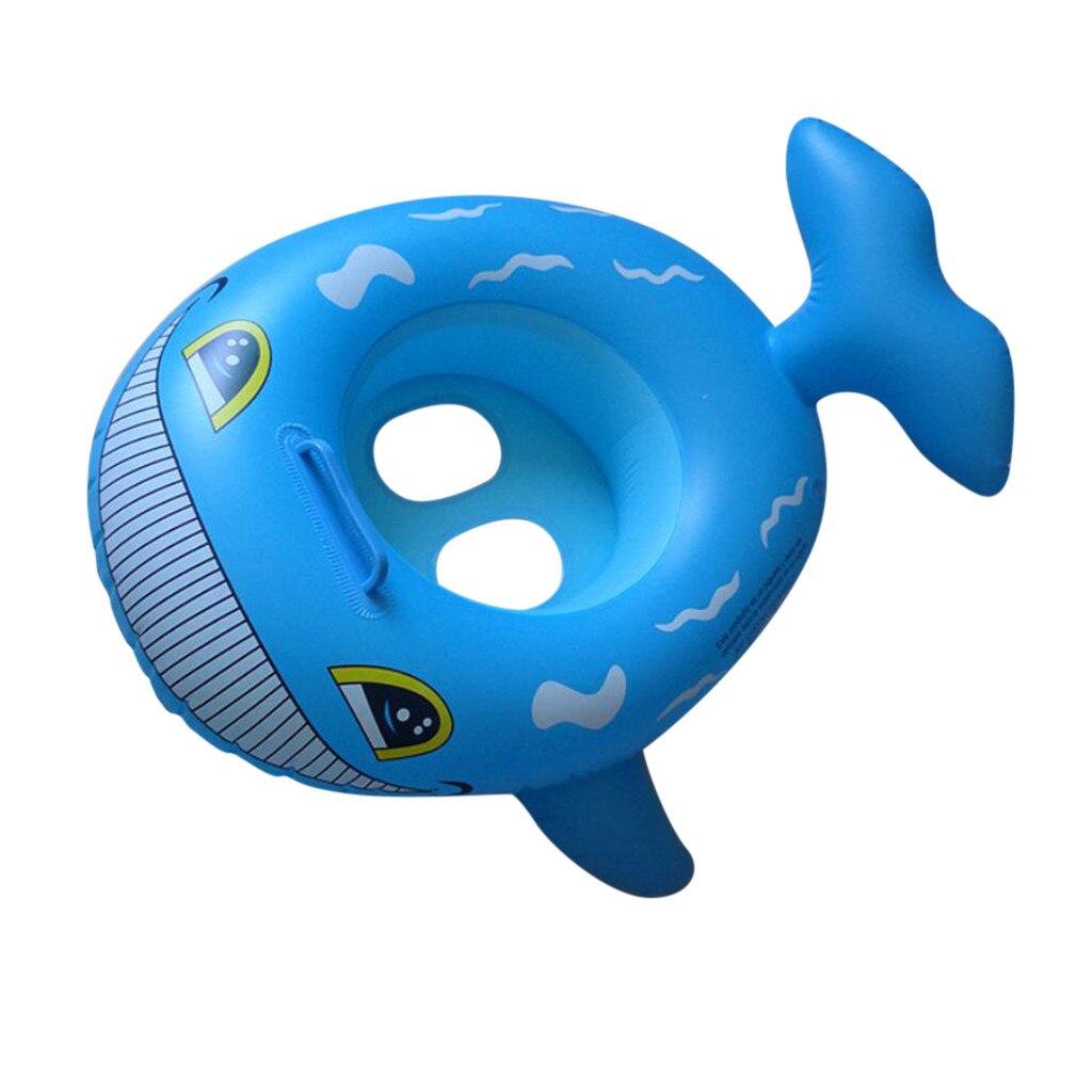 Kinderen Opblaasbare Zitting Met Handvat Blauw Sharkseat Baby Qwimming Seat Bouee Gonflable Piscine