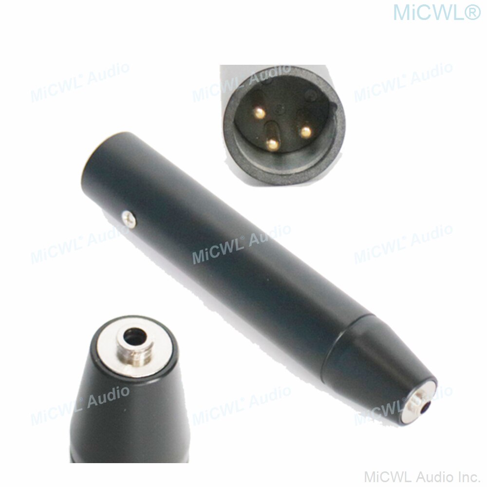 MiCWL R8 Phantom Power XLR Lavalier Microphones 10m Wire Lapel Mic For Sennheiser ew Wireless BeltPack 3.5mm to 3Pin Adapter: GRAY