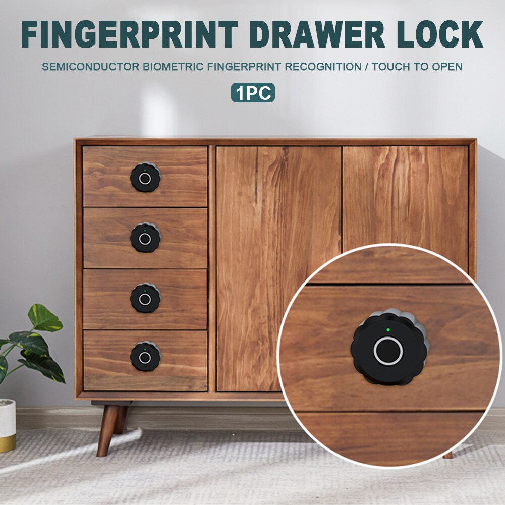 Office File Security Anti Theft Cupboard Home Furniture Sensitive Smart Cabinet Lock Door Drawer Invisible USB Rechargeable