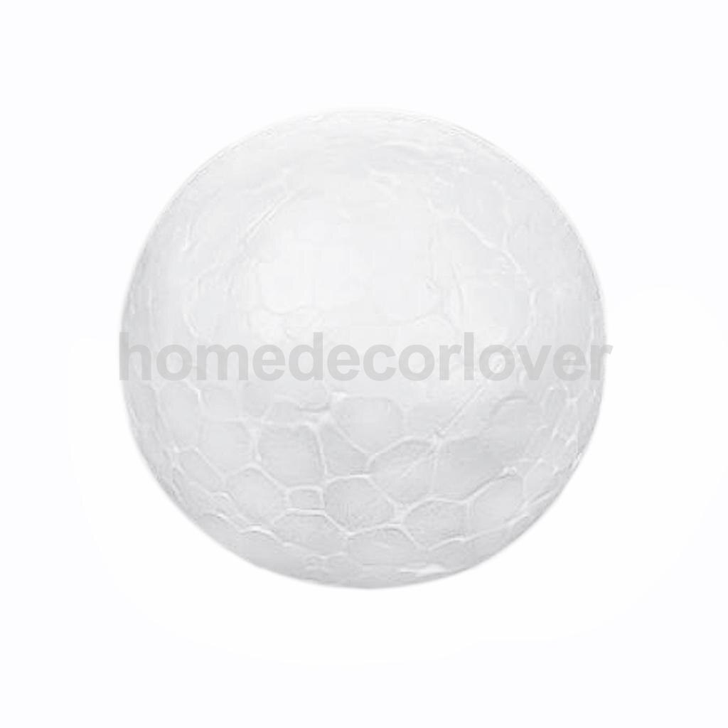 20 Pcs 100 Mm Modelling Polystyreen Piepschuim Foam Ball Wit Craft Ballen Voor Diy Christmas Party Decoratie Benodigdheden