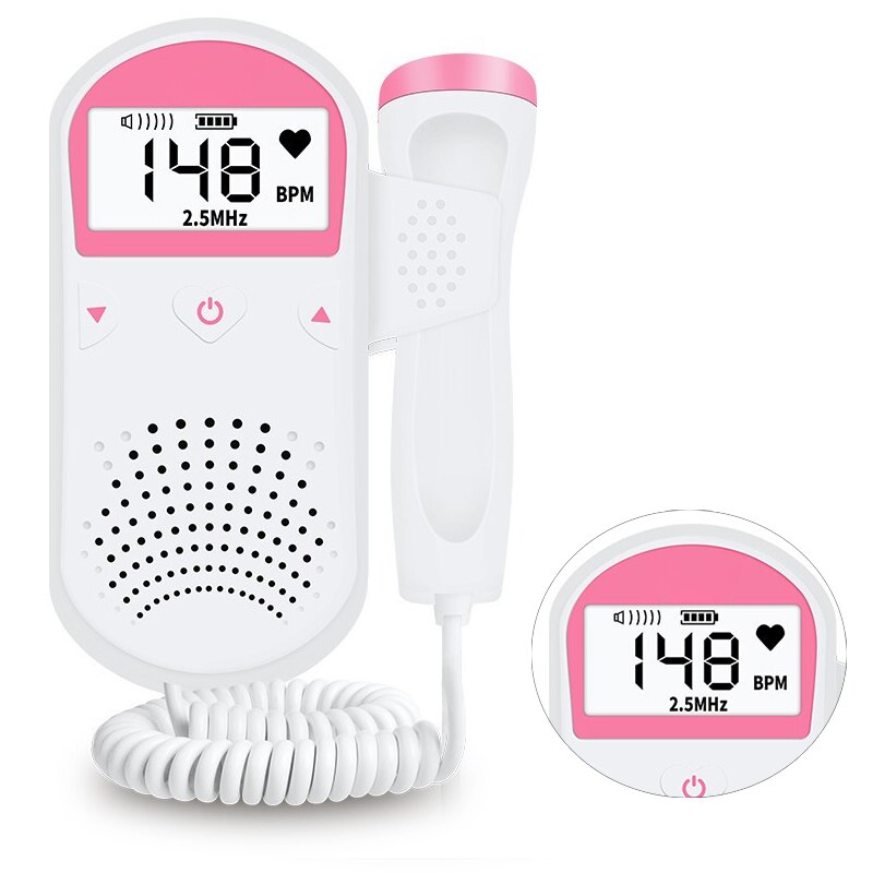 Dispositivo de monitoreo Fetal de sonido cardíaco para mujeres embarazadas, Monitor de ritmo cardíaco Fetal para escuchar a mujeres embarazadas