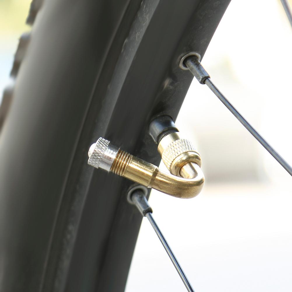 Fiets Bandventieldop Messing Valve Metalen Verlengstuk Opblaasbare Extension Tube 45/90/135 ° Motorfiets Ventiel Fiets levert