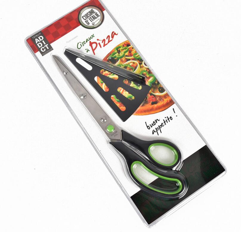 Spatule à ciseaux de , coupeur de serveur de tarte, trancheur de ciseaux, outil de tranche de crêpes, Restaurant Pizza pâtisserie: green