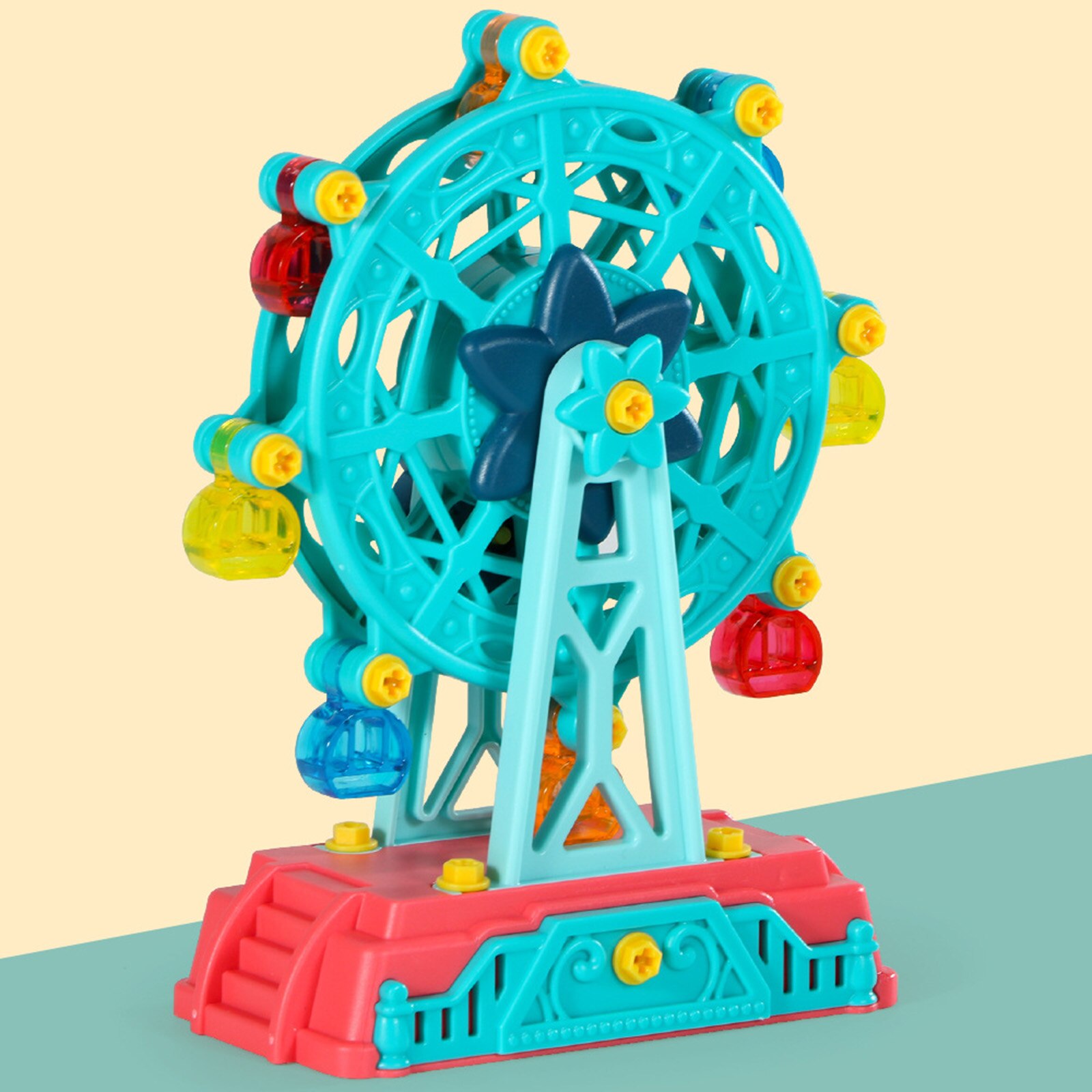 Puzzle mécanique 3D en bois pour adultes, Kits de bricolage: Red