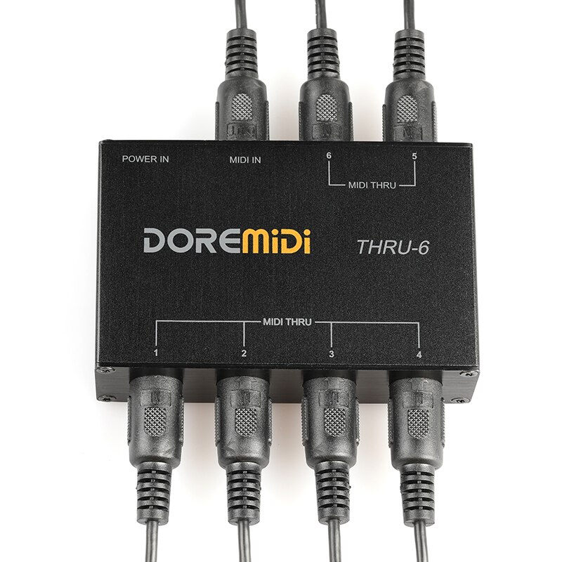 Doremidi Thru-6 Midi Thru 6 Thru Box Controller Adapter Converter 1 Input En 6 Uitgang