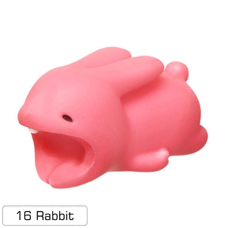 Adorable Animal USB Cable Cover For IPhone/Android/iPad Charger Organizer Wire Bite Protector Winder Earphone Cable Tool: 10