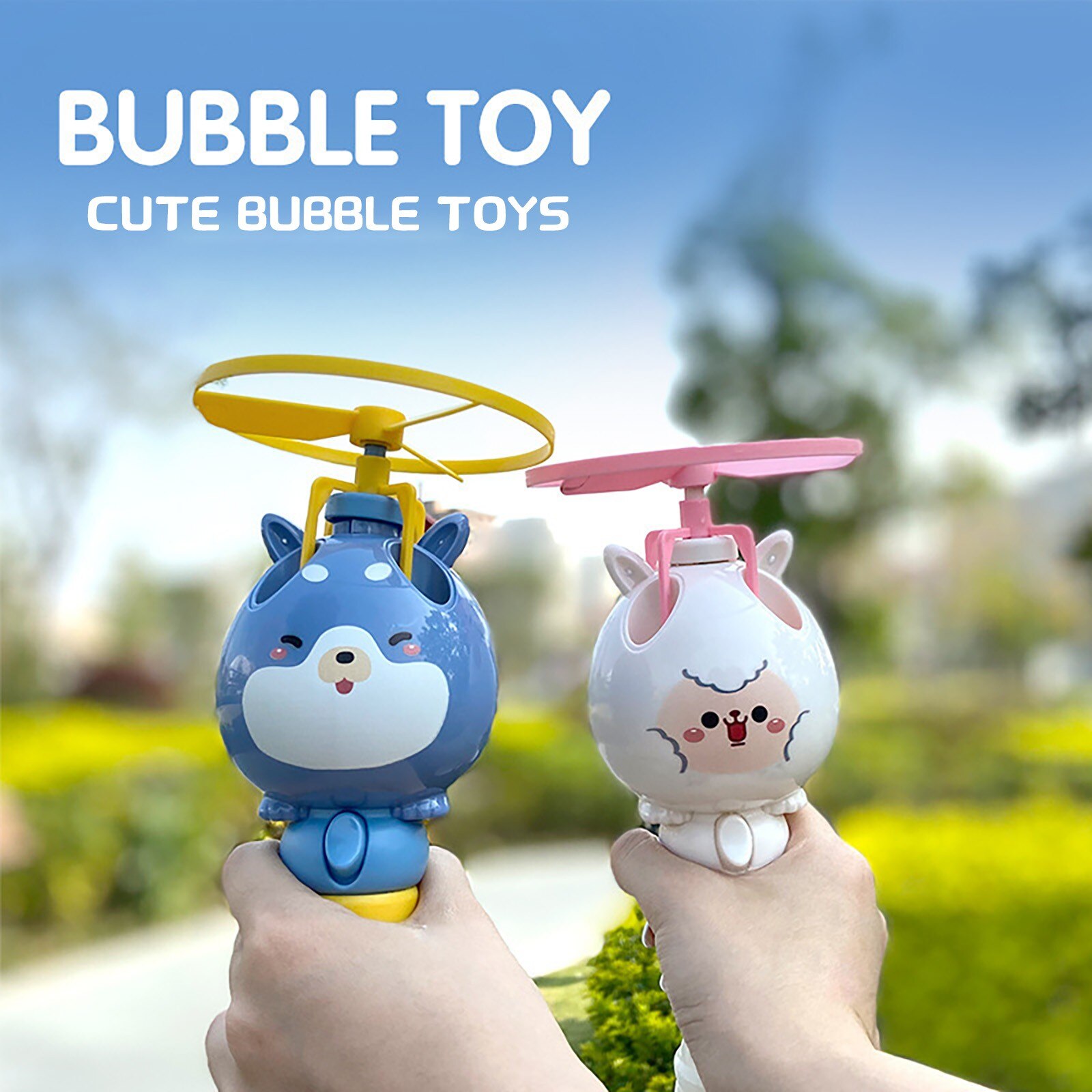 Bamboe Dragonfly-Bubble Machine Discovery-Speelgoed Bubble Chopper Antenne Vliegende 80Ml Outdoor Kawaii Aerocraft Bubble Machine