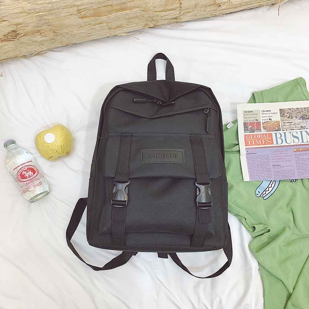 Nylon kvinnor ryggsäck skolväskor för tonåringar flickor preppy stil student ryggsäck kvinnliga ryggsäck mochilas feminina
