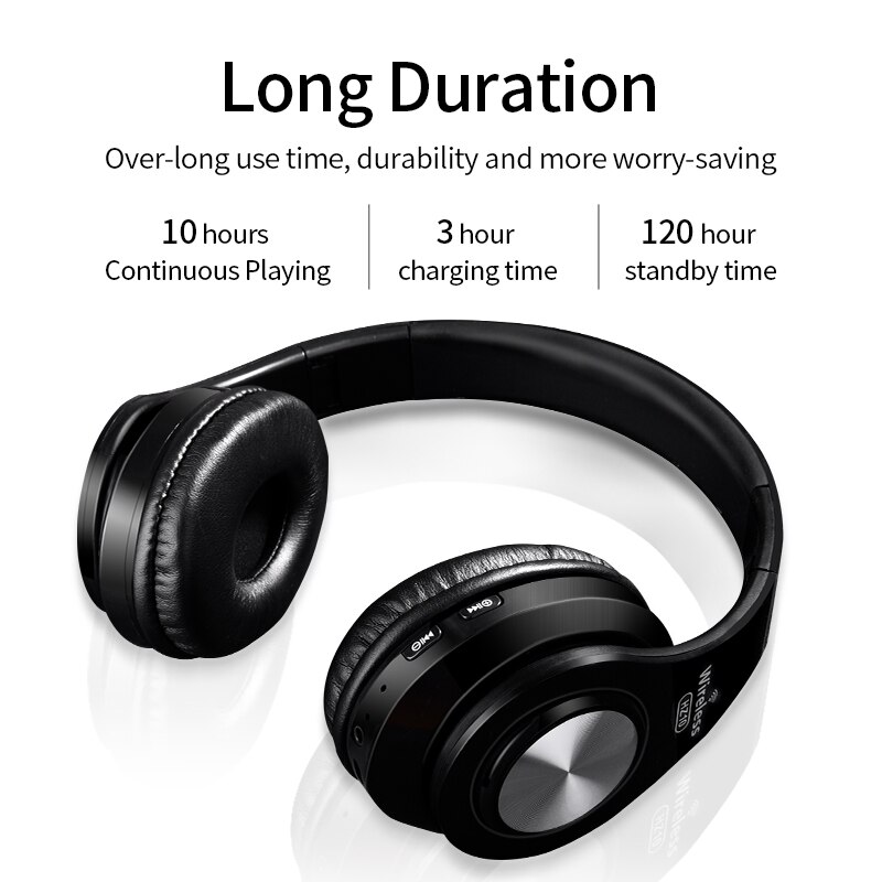 Wireless Headphones Bluetooth Headset Foldable Stereo Headphone Gaming Earphones Support TF Card With Mic For PC All phone Mp3